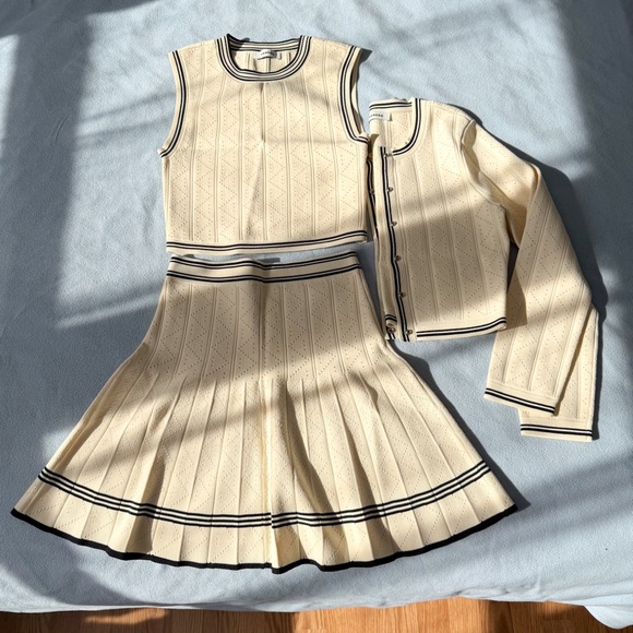 Sandro Knit Top, Skirt and Cardigan - Picture 2 of 9